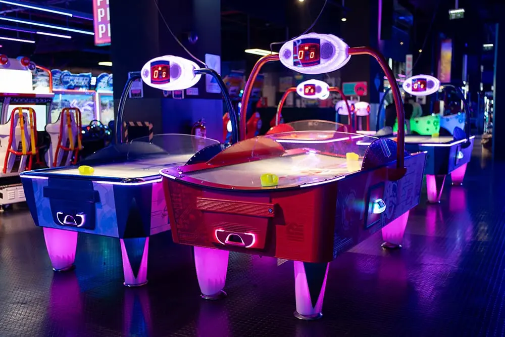 Air hockey tables