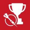 Dart tournament illustration in red box